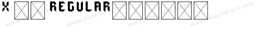 X 点黑 Regular字体转换